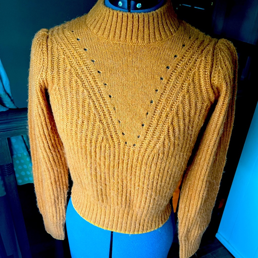 Scotch & Soda wool blend xs sweater in burnt orange